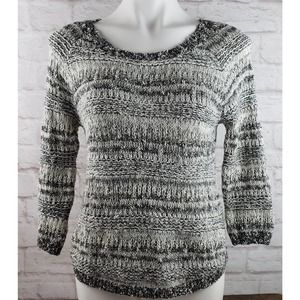 Lucky Brand Opal Boatneck Pullover Sweater with 3/4 Length Sleeves ~ Size Small